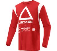Alpinestars Techdura Maglia Motocross, rosso, taglia S per maschi