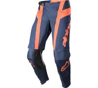 Alpinestars Techstar Arch Pantaloni Motocross, blu/arancione, Taglia 28