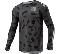 Alpinestars Techstar Graphite Maglia Motocross, Mimetismo, Taglia S
