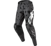 Alpinestars Techstar Graphite Pantaloni Motocross, Mimetismo nero, Taglia 28