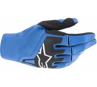 Alpinestars Techstar Guanti da motocross, nero-blu, taglia M per maschi
