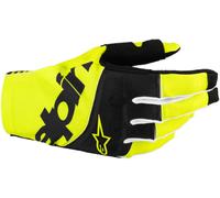 Alpinestars Techstar Guanti da motocross, nero/giallo, Taglia 2XL