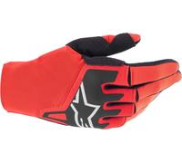 Alpinestars Techstar Guanti da motocross, nero-rosso, taglia 2XL per maschi