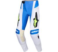 Alpinestars Techstar Knif Pantaloni da motocross, blu/giallo, Taglia 28