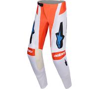 Alpinestars Techstar Knif Pantaloni da motocross, grigio-arancione, taglia 28 per maschi