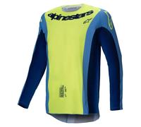 Alpinestars Techstar Melt maglia da motocross giallo-blu fluo M