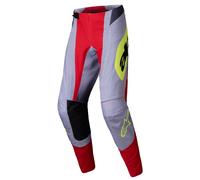 Alpinestars Techstar Melt Pantaloni da motocross rosso e grigio 34