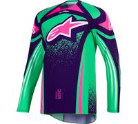 Maglia Cross Alpinestars Techstar Nomur Viola/Verde/RosaS Viola,Verde,Rosa
