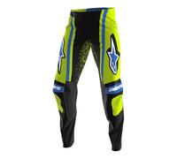 Pantaloni da motocross Alpinestars Techstar Nomur blu scuro-giallo fluo-blu 38
