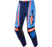 Alpinestars Techstar Nomur Pantaloni da motocross, blu-arancione, taglia 34 per maschi
