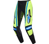 Pantaloni da motocross Alpinestars Techstar Nomur blu scuro-giallo fluo-blu 32