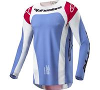 Alpinestars Techstar Ocuri Maglia Motocross, bianco-blu, taglia L