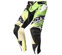 Alpinestars Techstar Pantaloni Motocross, nero-verde, taglia 28 per maschi