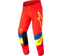 Alpinestars Techstar Quadro Pantaloni Motocross, rosso/giallo, Taglia 28
