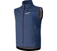 Alpinestars Techstar Softshell Gilet da motocross, blu, taglia L per maschi