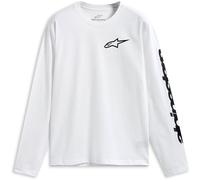 Alpinestars Trackside CSF, t-shirt manica lunga XXL male Bianco/Nero