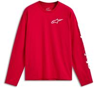Alpinestars Trackside CSF, t-shirt manica lunga XXL male Rosso/Bianco