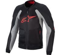 Alpinestars Troop-Air, giacca in tessuto 3XL male Nero/Grigio Chiaro/Rosso Chiaro