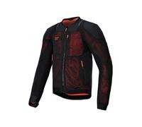 Alpinestars Troop-Air Pro Giacca protettiva, nero/rosso neon, XL