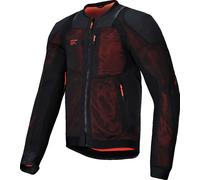 Alpinestars Troop-Air Pro Giacca protettiva, nero-rosso, taglia S per maschi
