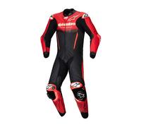 Alpinestars GP-R7 Tuta in pelle da moto in 1 pezzo, nero-rosso, taglia 50 per maschi