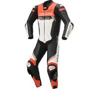 Alpinestars tuta intera in pelle Missile V2 Ign - 1231 Black White Red Fluo Tg 54 54