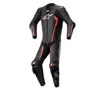 Alpinestars tuta intera in pelle Missile V2 Lt - 1030 Black / Red Fluo 50