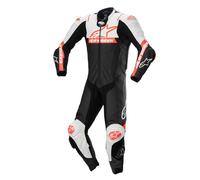 Alpinestars tuta intera in pelle Missile V2 Ward - 1231 Black/White/Red fluo 52