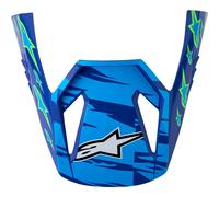 Alpinestars S-M3 Falcon Cima dell'Elmo, blu/bianco/nero, Taglia unica