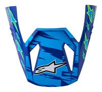 Alpinestars S-M3 Falcon Picco del Casco Giovanile, blu/bianco/nero, Taglia unica
