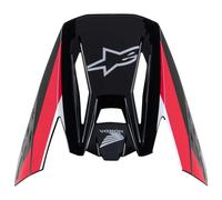 §Frontino Alpinestars Honda S-M5 Ece 22.06 Nero-Rosso Lucido§