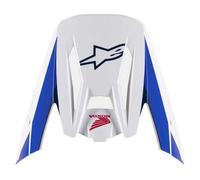 §Frontino Alpinestars Honda S-M5 Ece 22.06 Bianco-Blu-Rosso Lucido§