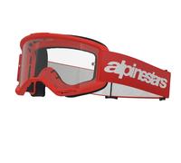 ALPINESTARS VISION 3 WORDMARK MASCHERA CROSS ROSSA LENTE TRASPARENTE