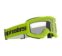 Maschera Cross Alpinestars Vision 3 Wordmark Lente Trasparente Giallo Fluo Giallo Fluo