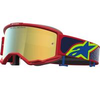 Alpinestars Vision 5 Drag Mirror Occhiali da motocross, rosso/blu, Taglia unica