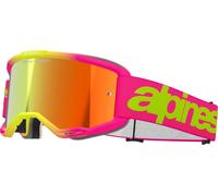 Alpinestars Vision 5 Wordmark Mirror Occhiali da motocross, rosa, Taglia unica