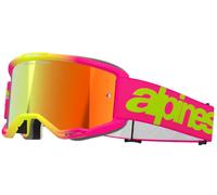 Alpinestars Vision 5 Wordmark, occhiali a specchio female Fluo Fucsia/Giallo Rosso A Specchio