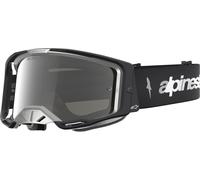 Alpinestars Vision 8 Amber Mirror Occhiali da motocross, nero/argento, Taglia unica