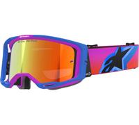 Alpinestars Vision 8 Corp Occhiali da motocross, Specchio blu/viola