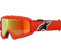 Alpinestars Vision Corp Mirrored Occhiali da motocross giovanili, arancione