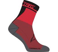 Alpinestars Winter Therm 17 Calze da bicicletta, nero-rosso, taglia S per maschi