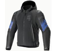 Alpinestars Zaca Air Veno, giacca tessile impermeabile L male Nero/Blu