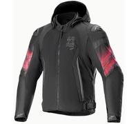 Alpinestars Zaca Air Veno, giacca tessile impermeabile L male Nero/Rosso Chiaro