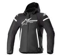 Alpinestars Zaca Giacca Da Moto Impermeabile Uomo (Nero/Bianco) Taglia: XXL