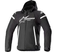 Alpinestars Zaca giacca tessile moto impermeabile, nero-bianco, taglia 4XL per maschi