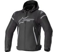 Alpinestars Zaca giacca tessile moto impermeabile, nero/grigio, Taglia S