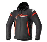 Alpinestars Zaca Impermeabile Moto Softshel Giacca Nero Rosso Bianco