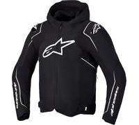Alpinestars Zaca V2 Giacca tessile da motocicletta impermeabile, Bianco/nero, Taglia XL
