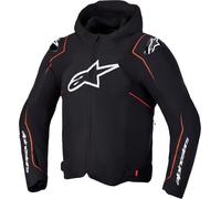 Alpinestars Zaca V2 Giacca tessile da motocicletta impermeabile, nero/rosso, Taglia M
