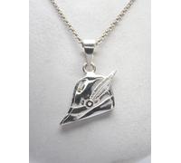 Alpini : Ciondolo e Catenina in Argento 925 - Pendente con Cappello Penne Nere